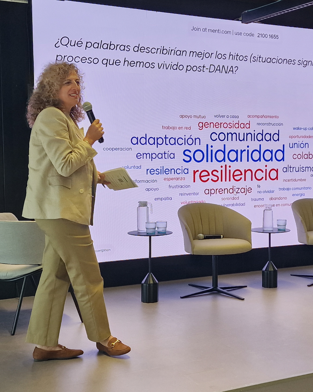 Ponente durante una sesión de la jornada